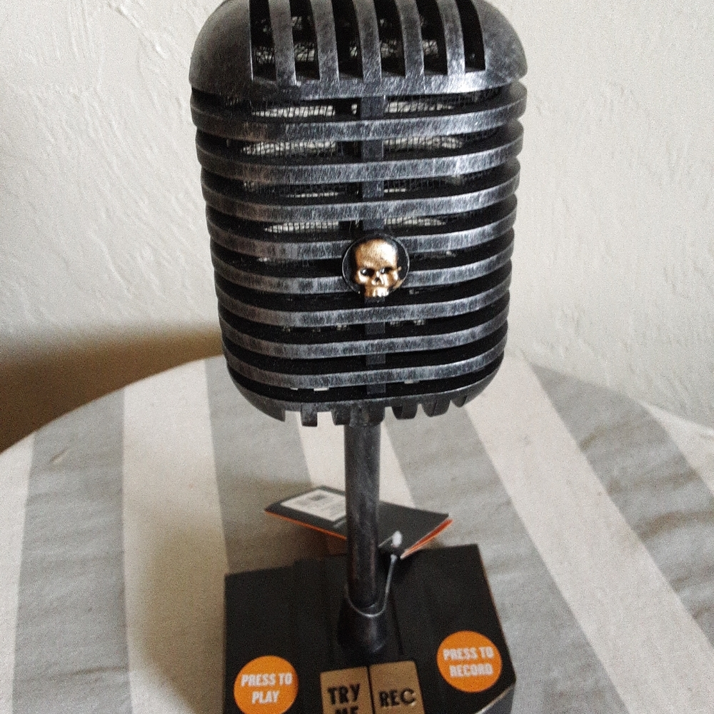 New old looking microphone Halloween